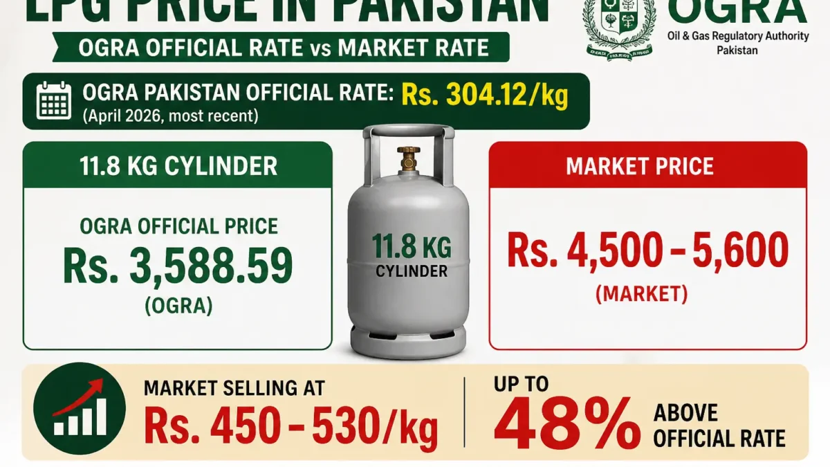 LPG Rate Today in Pakistan – May 2026 | Official OGRA Price Per Kg